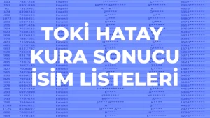 TOKİ Hatay 2026 Kura Sonuçları Açıklandı! Hak Sahipleri İsim Listesi Burada!